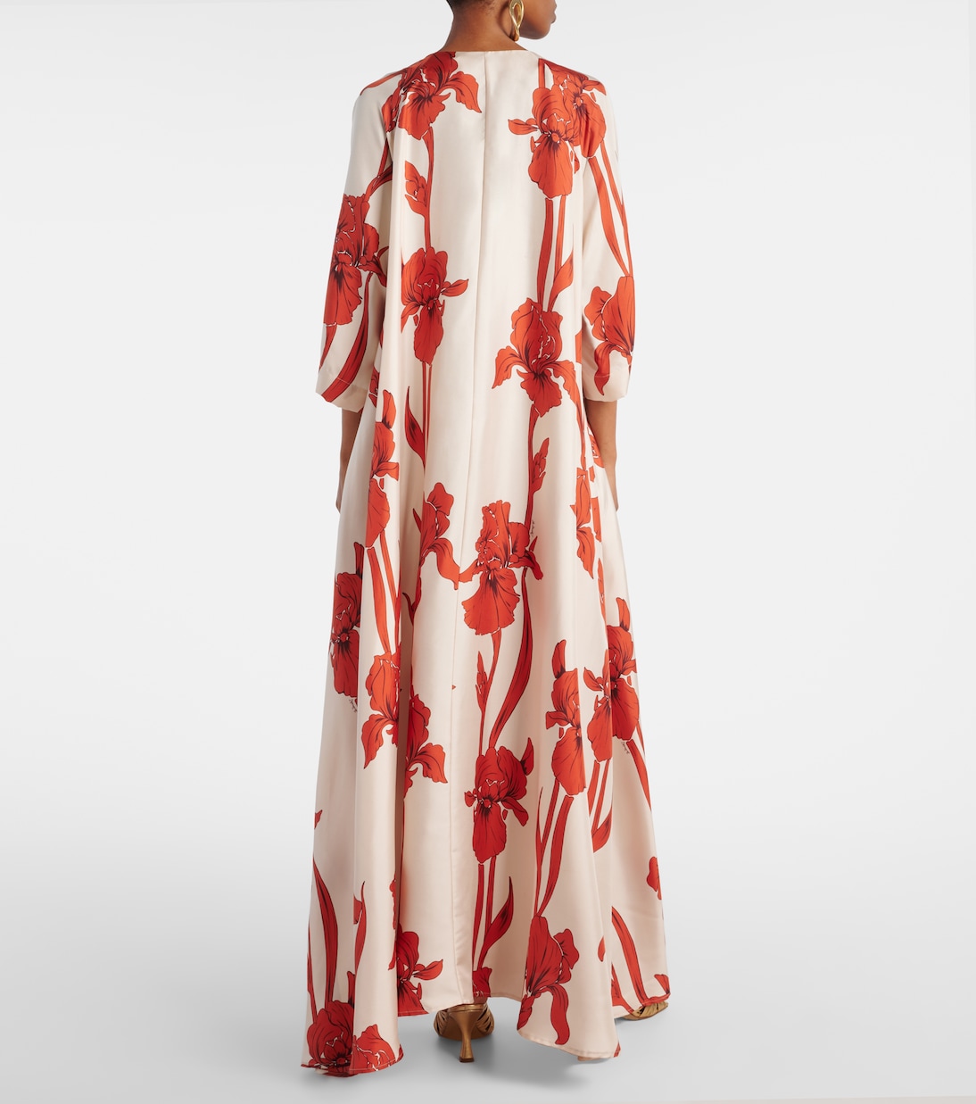 Maxikleid aus Seiden-Twill | La DoubleJ