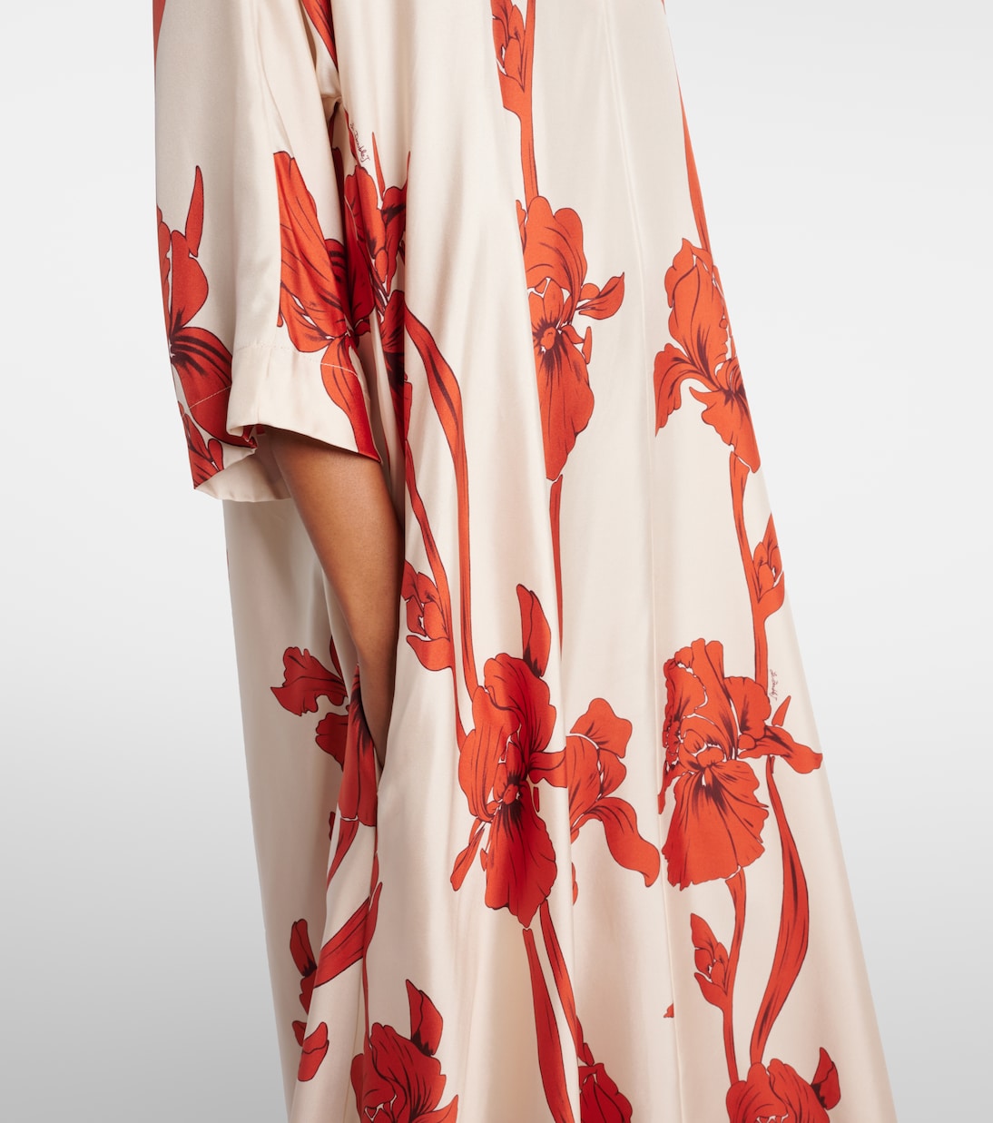 Maxikleid aus Seiden-Twill | La DoubleJ