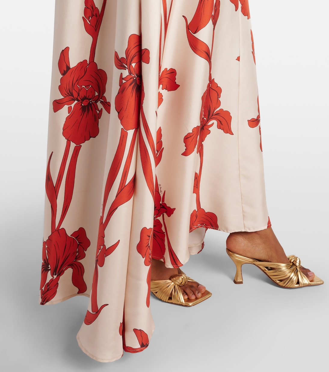 Maxikleid aus Seiden-Twill | La DoubleJ