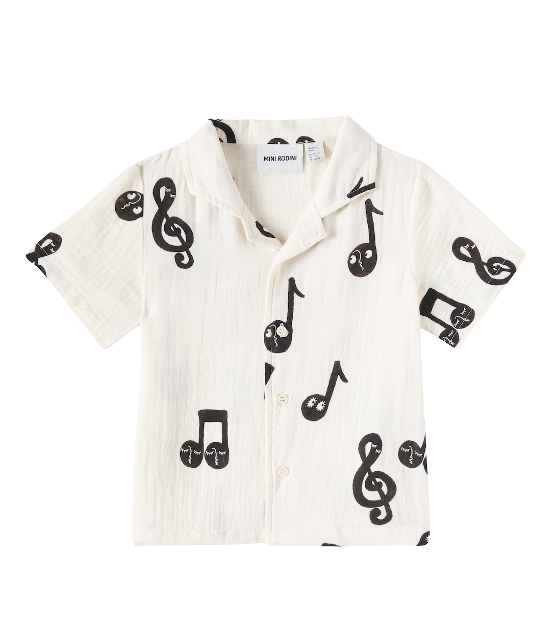 Camicia Note in mussola di cotone | Mini Rodini