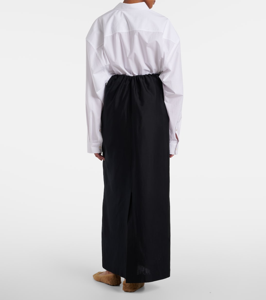 Jupe longue Saul en coton et soie | The Row
