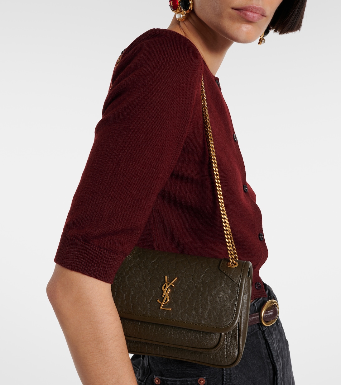 Sac Niki Mini en cuir | Saint Laurent