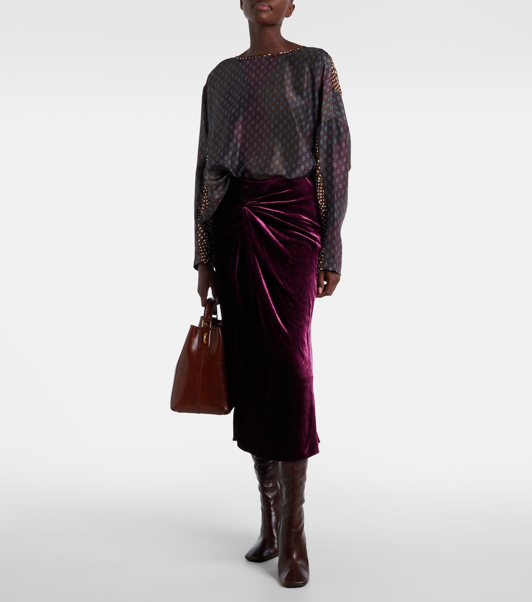 Tote Bag Grip Small aus Leder | Dries Van Noten