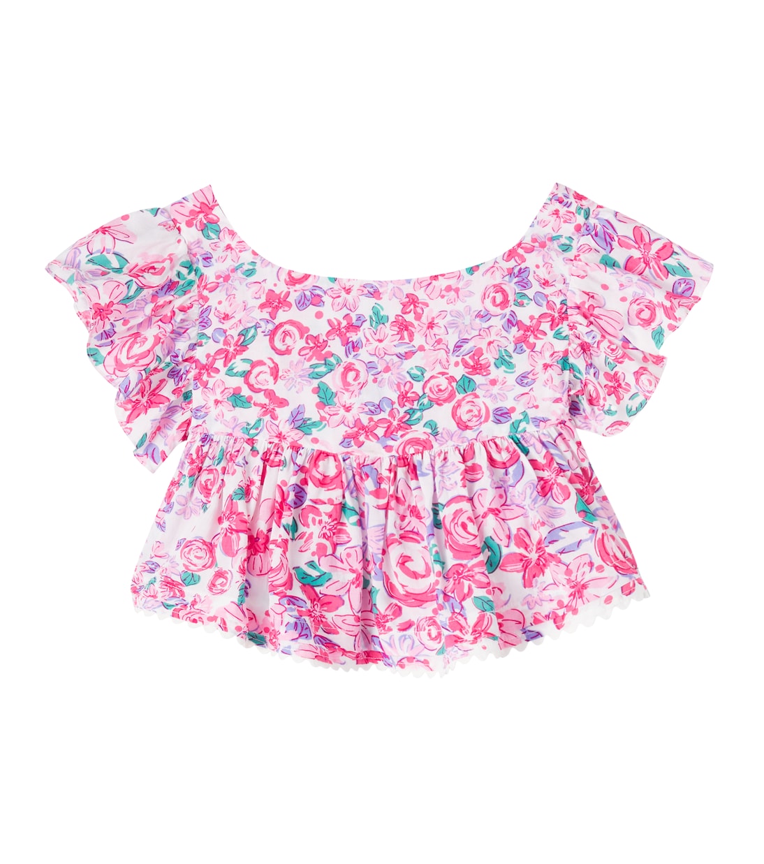Bedrucktes Top Cycas | Poupette St Barth Kids