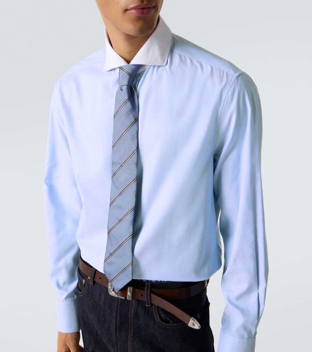 Camicia in popeline di cotone | Brunello Cucinelli