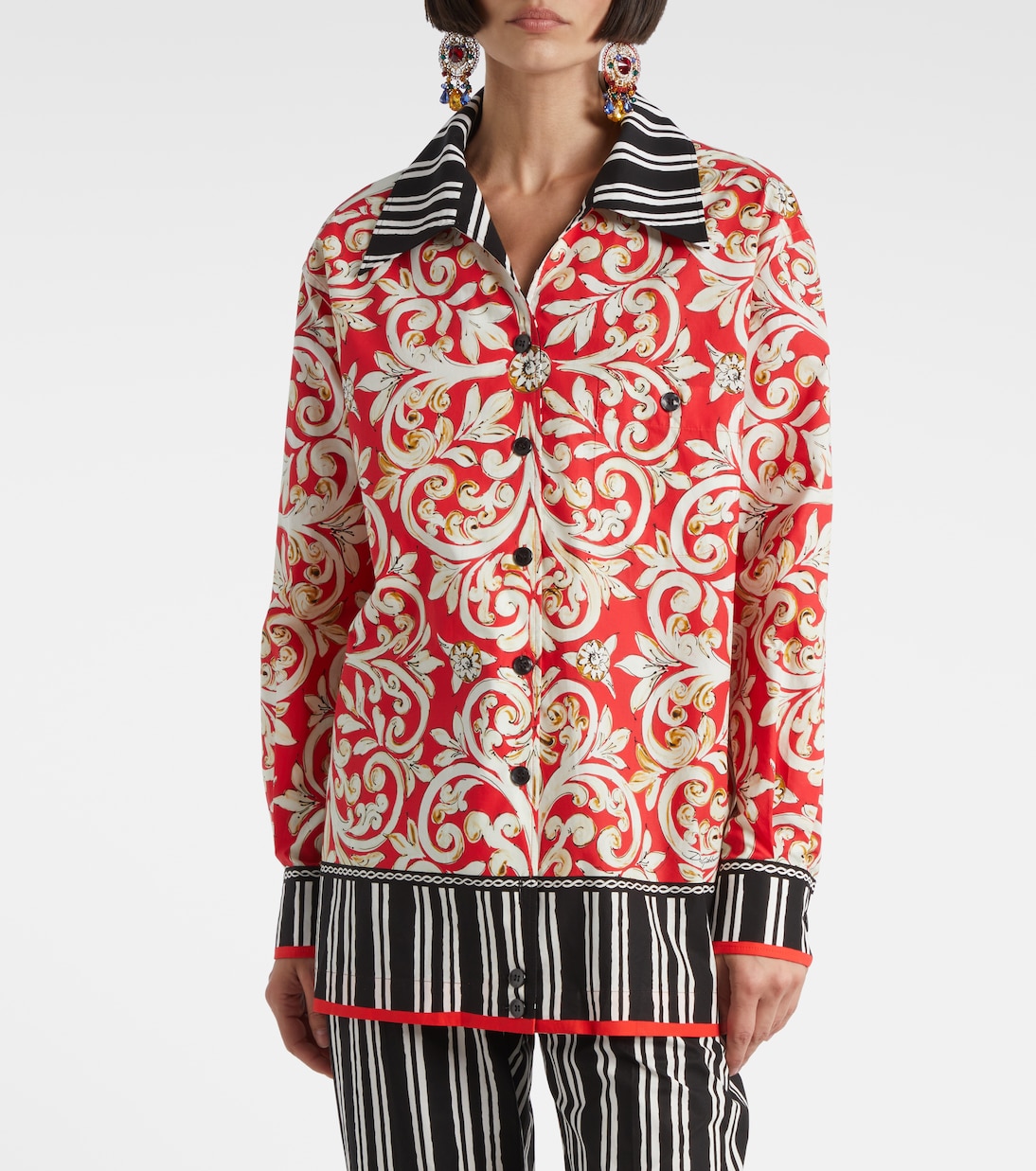 Chemise imprimée en coton  | Dolce&Gabbana