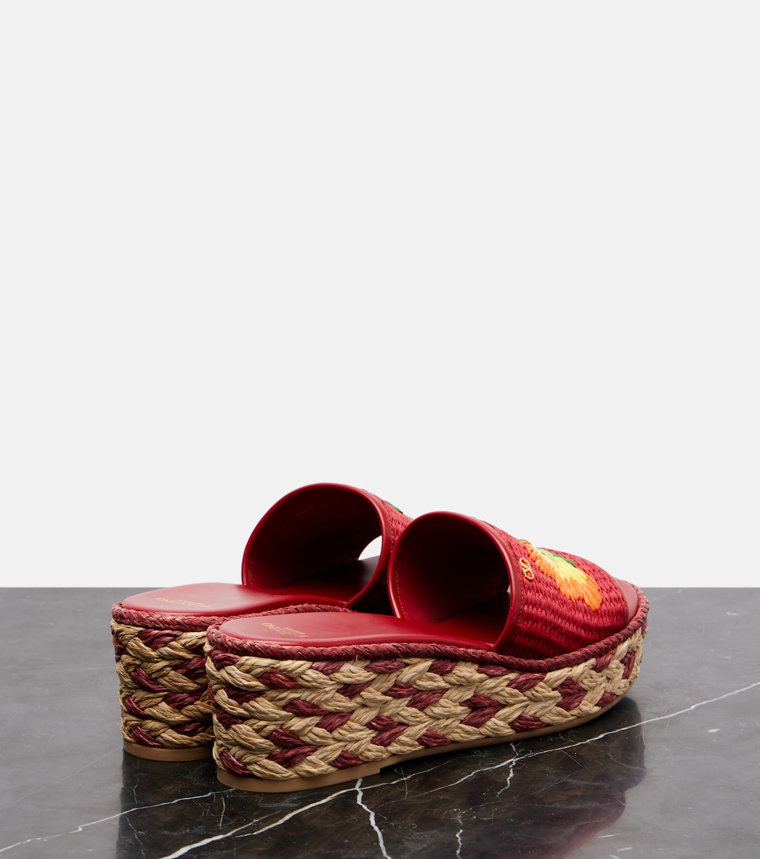 Espadrillas Bribri in rafia e pelle | Valentino Garavani