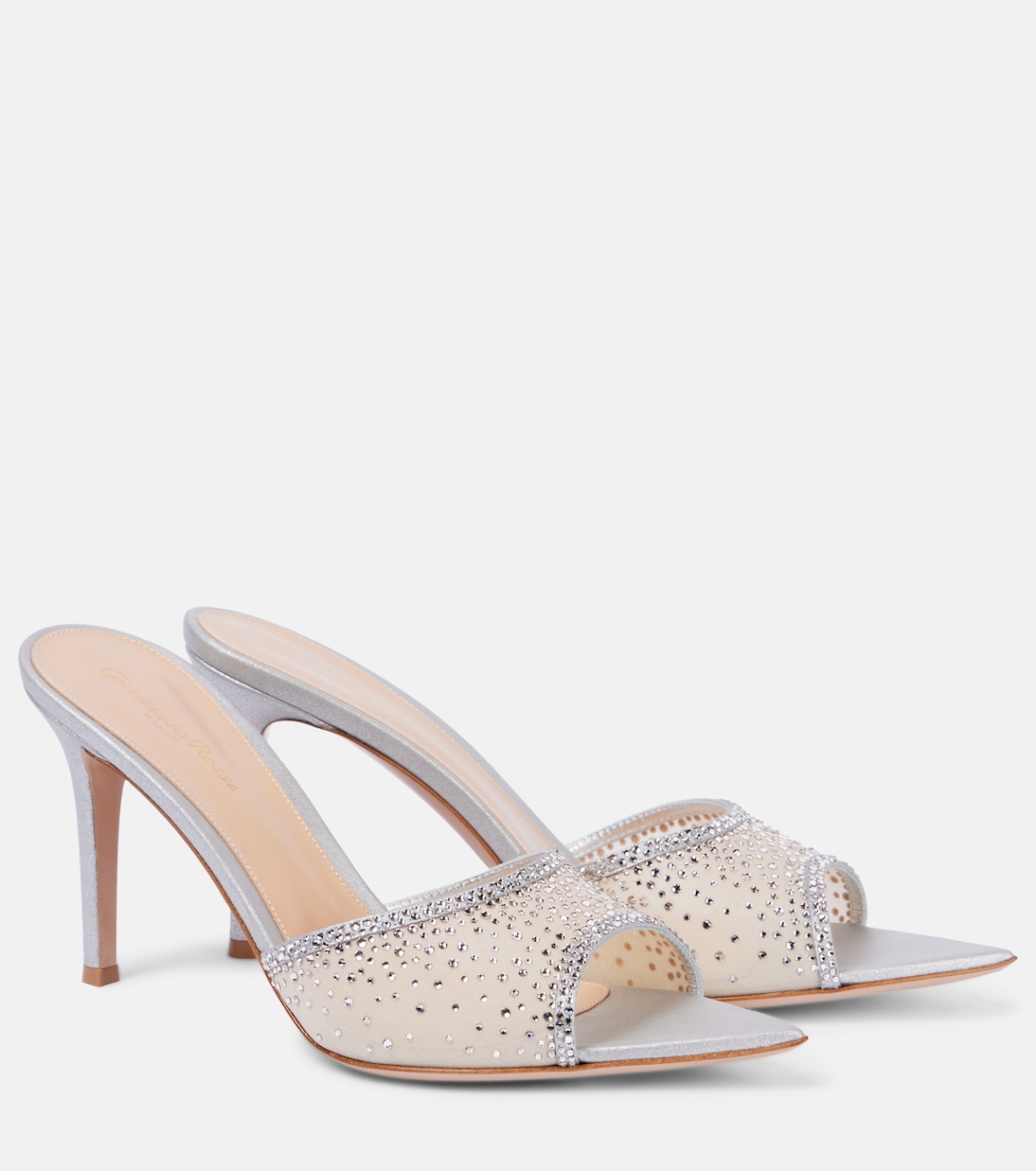 Mules Rania 85 con cristalli | Gianvito Rossi