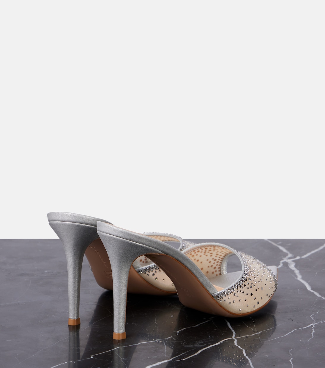 Mules Rania 85 con cristalli | Gianvito Rossi