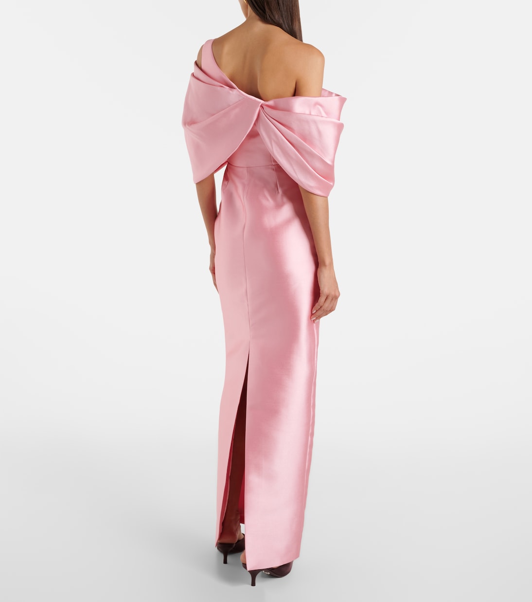 Vestido de cóctel Davina de satén | Solace London