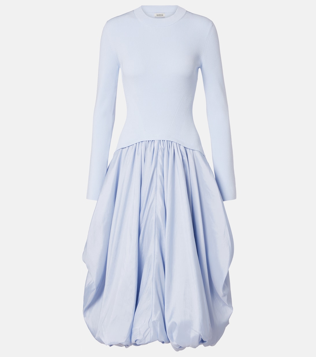 Kenlie taffeta-trimmed midi dress | Simkhai