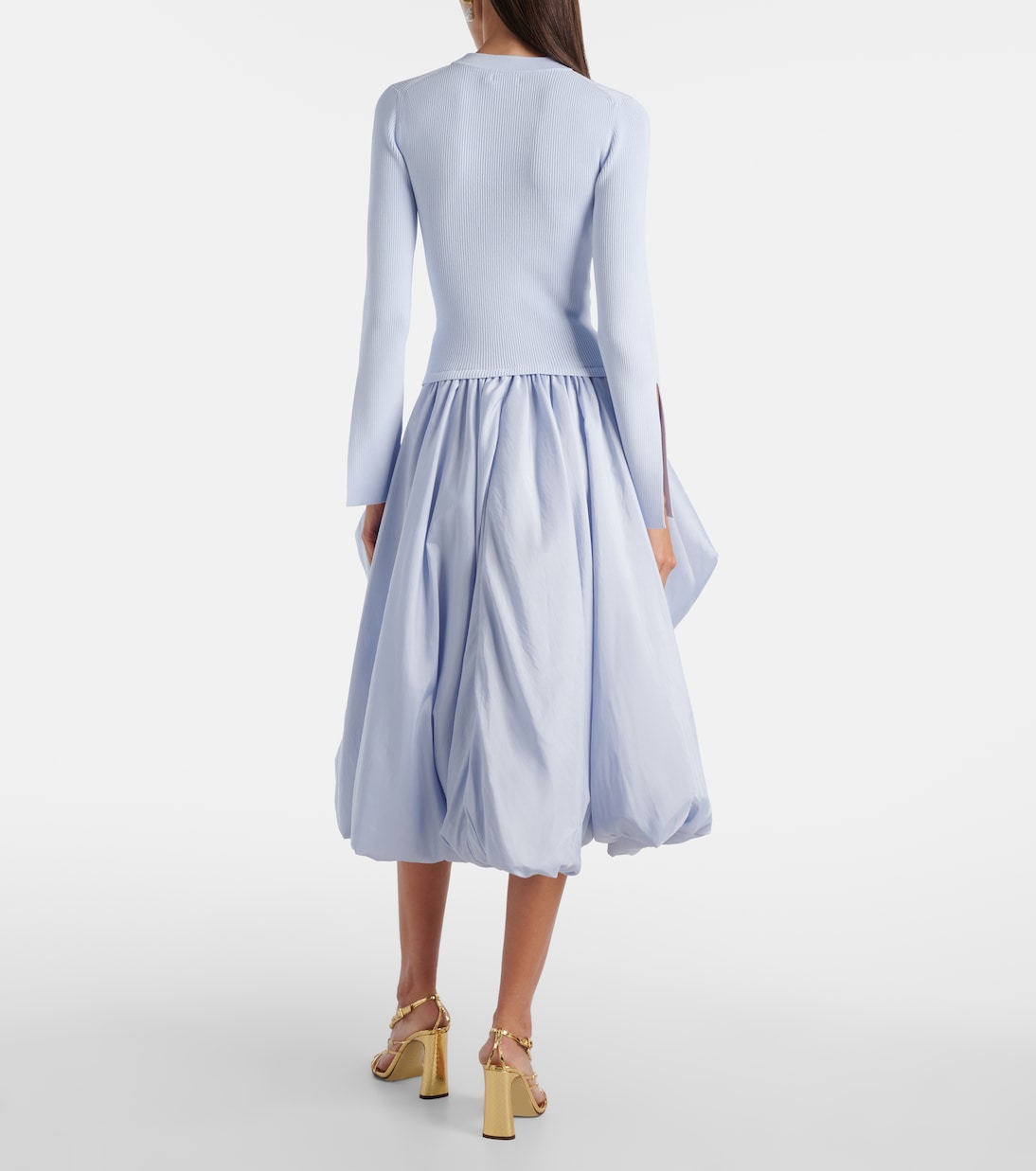 Kenlie taffeta-trimmed midi dress | Simkhai