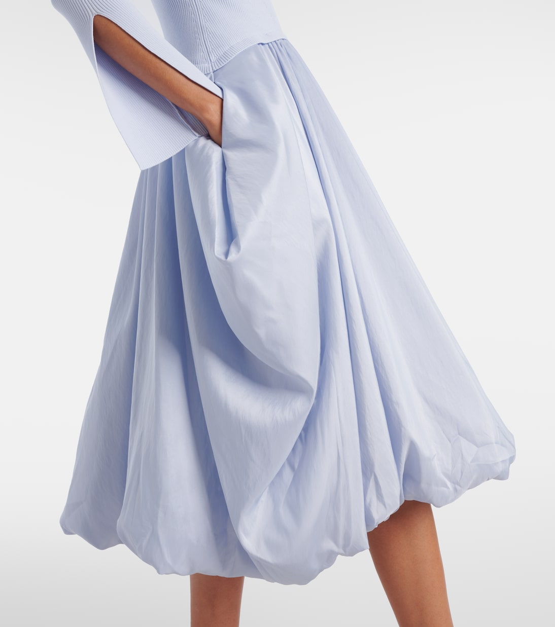 Kenlie taffeta-trimmed midi dress | Simkhai