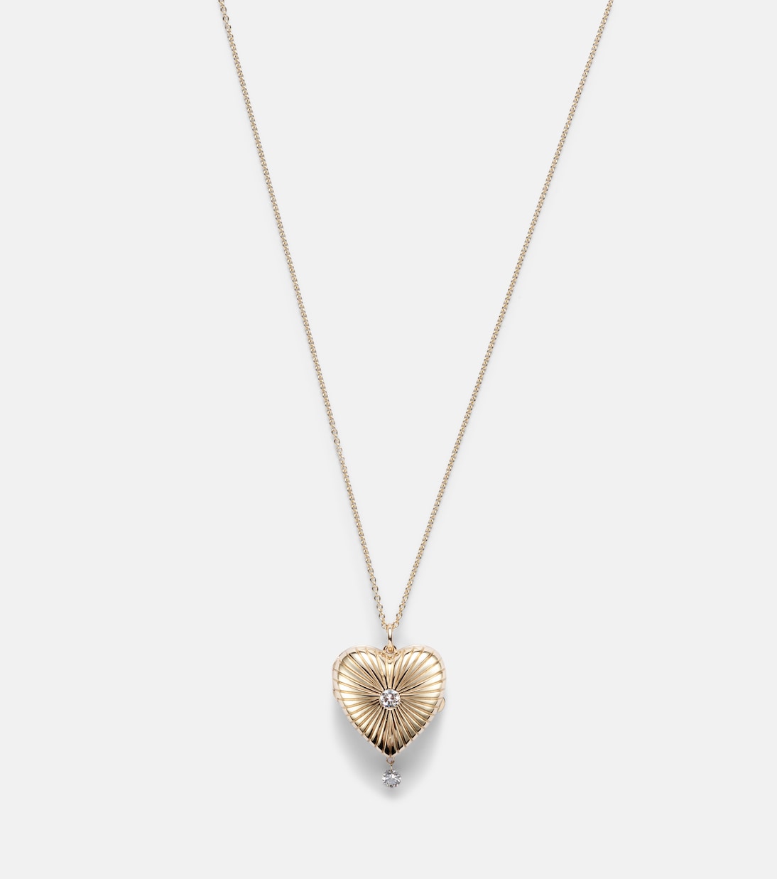 9kt gold necklace with diamond | Persée
