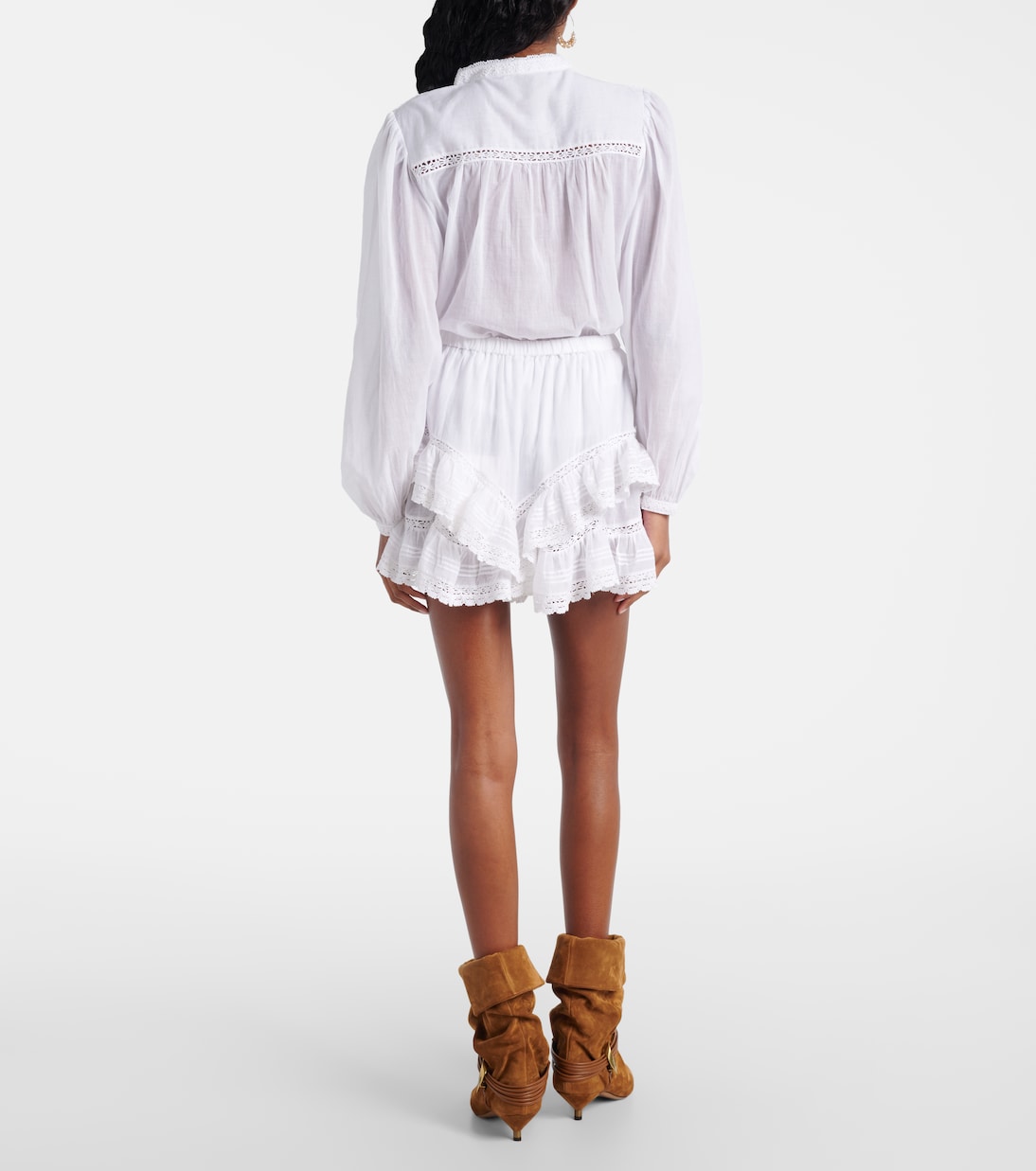 Geana ruffled cotton shorts | Marant Etoile