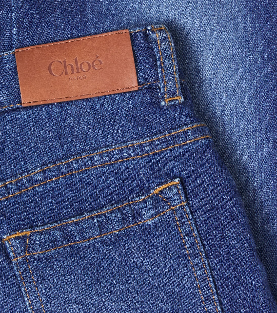 Mid-rise wide-leg jeans | Chloé Kids