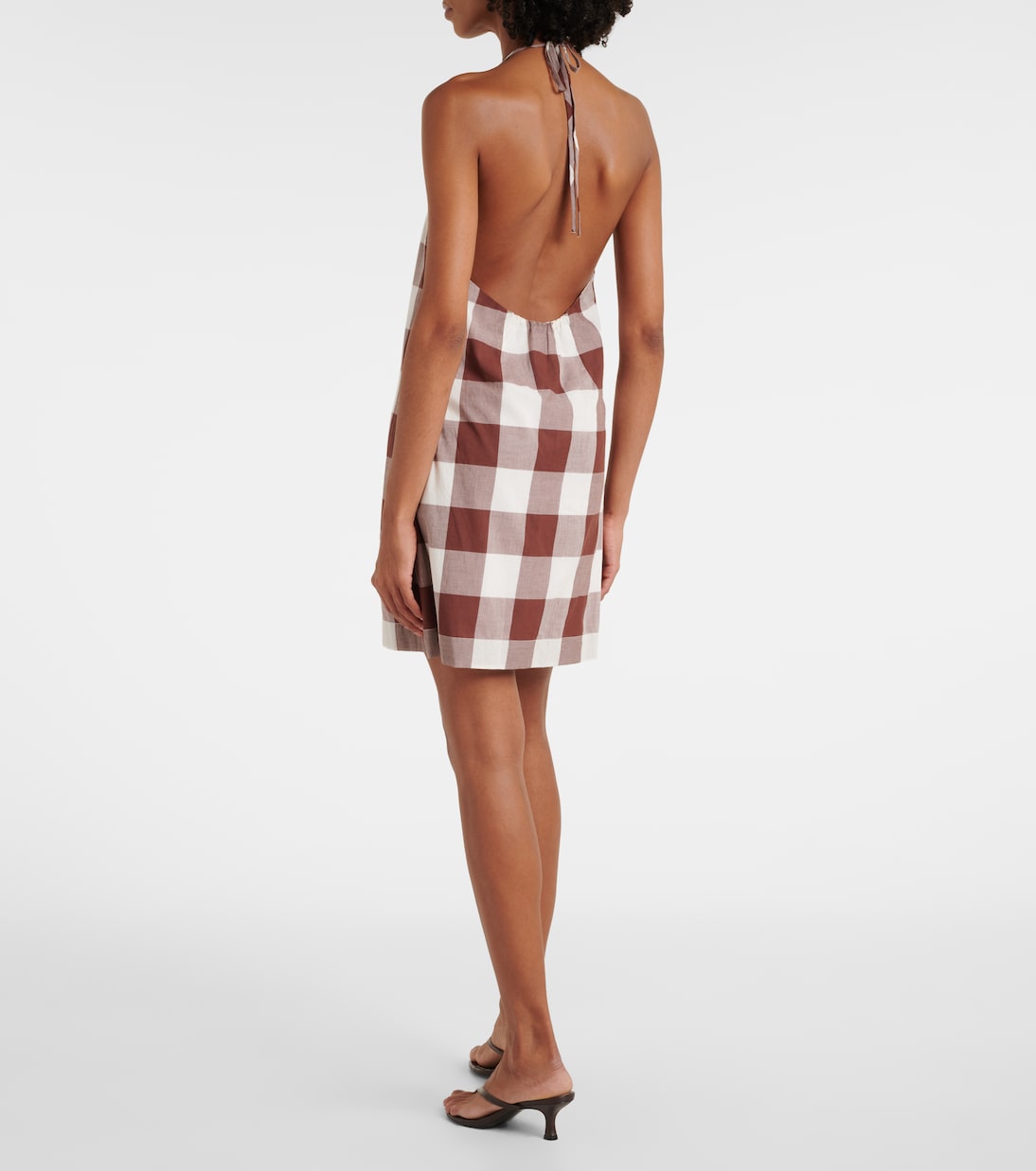 Robe Callie en coton à carreaux vichy | Posse