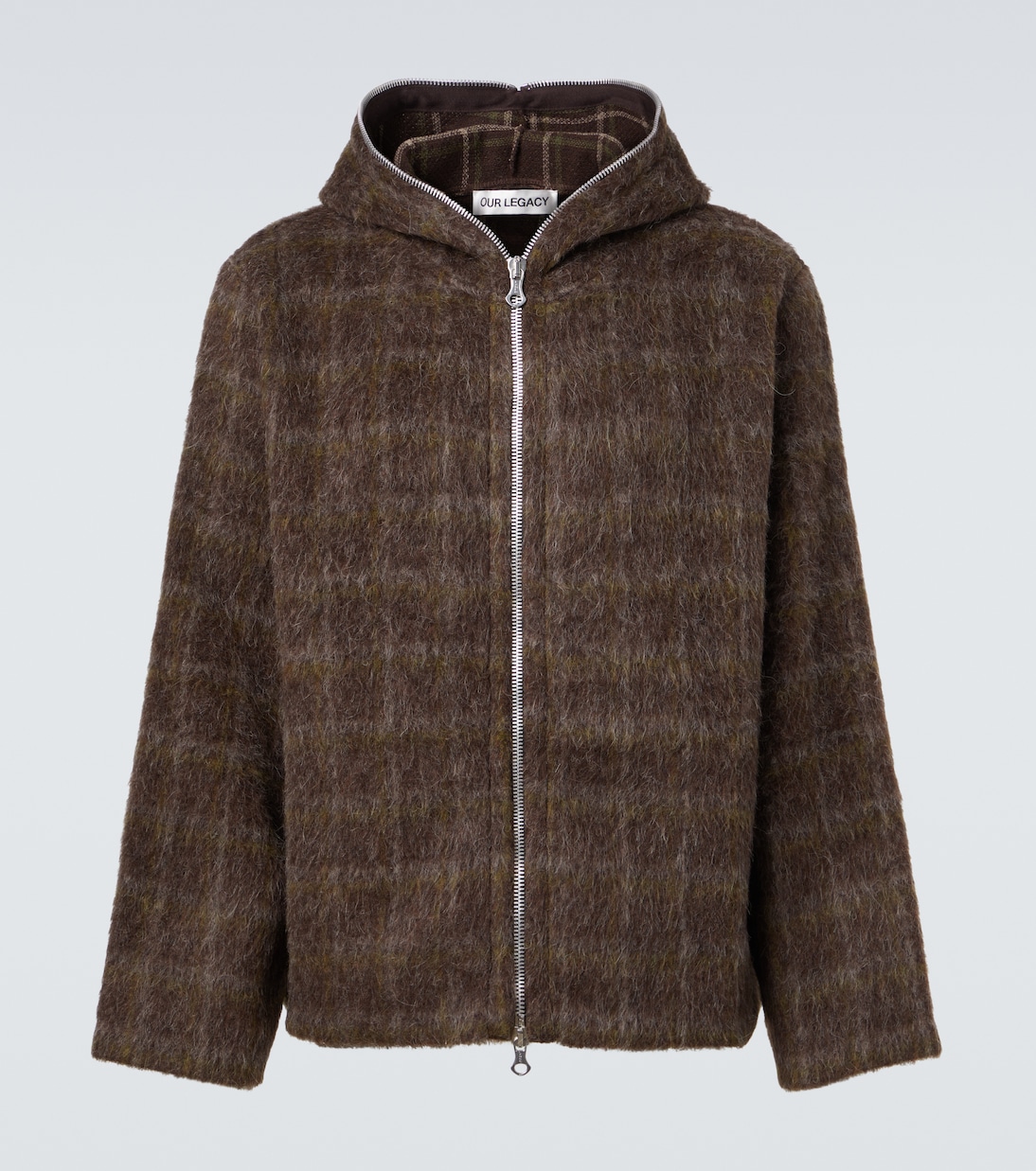 Checked zip-up hoodie | Our Legacy