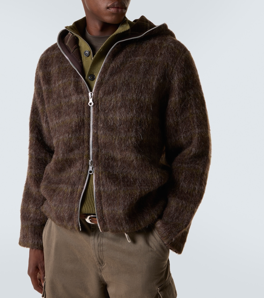 Checked zip-up hoodie | Our Legacy