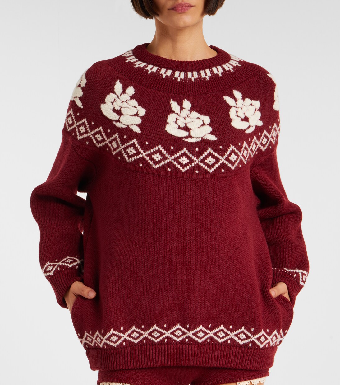 Patterned wool sweater | Magda Butrym