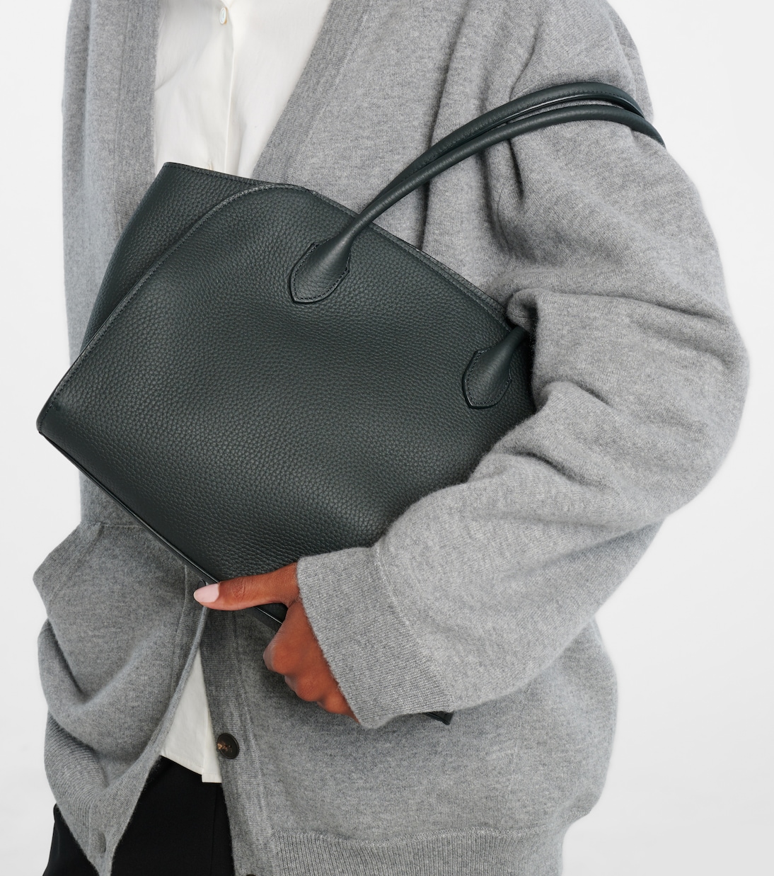 Marlo 12 leather tote bag | The Row