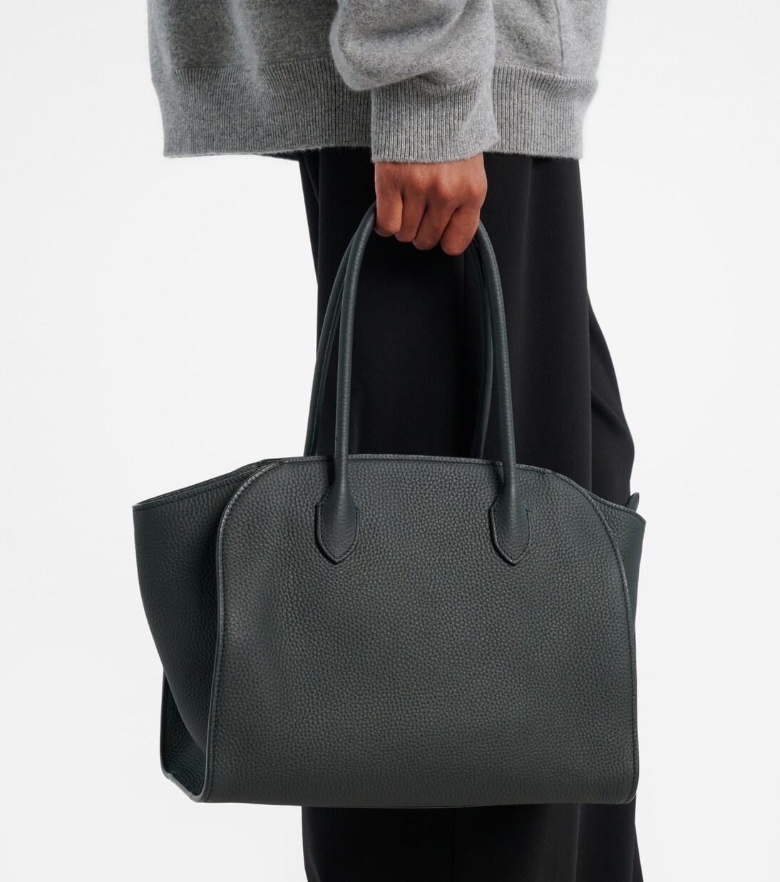 Marlo 12 leather tote bag | The Row