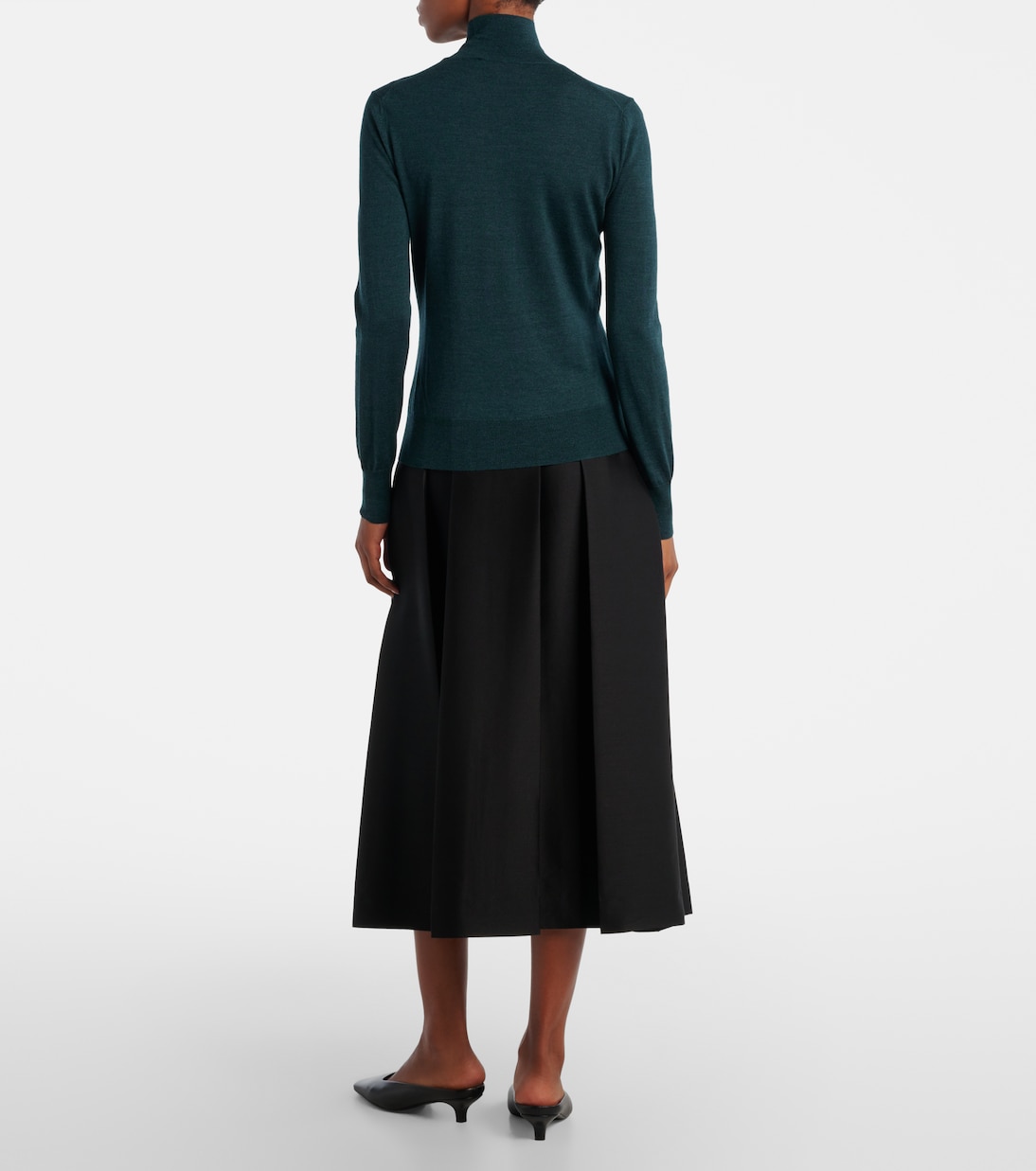 Wool and silk turtleneck sweater | Carolina Herrera