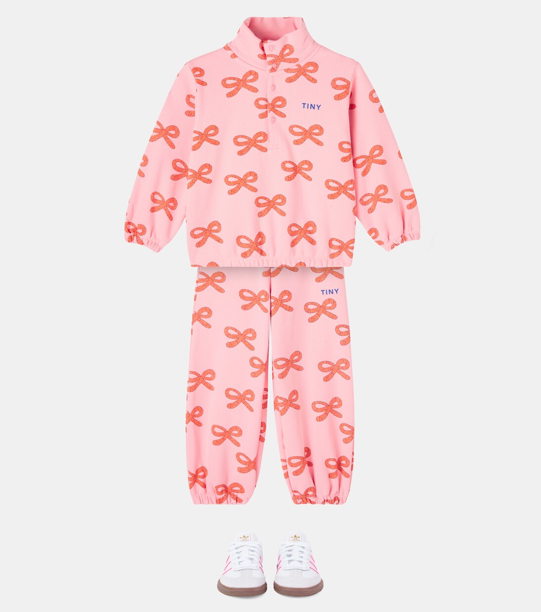 Worms printed cotton jersey sweatpants | Tinycottons