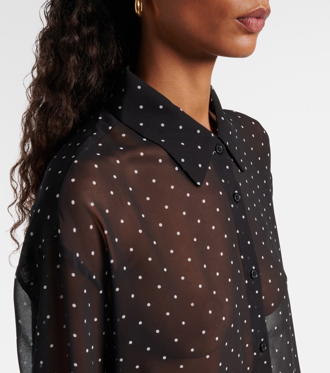 Peri polka-dot shirt | The Frankie Shop