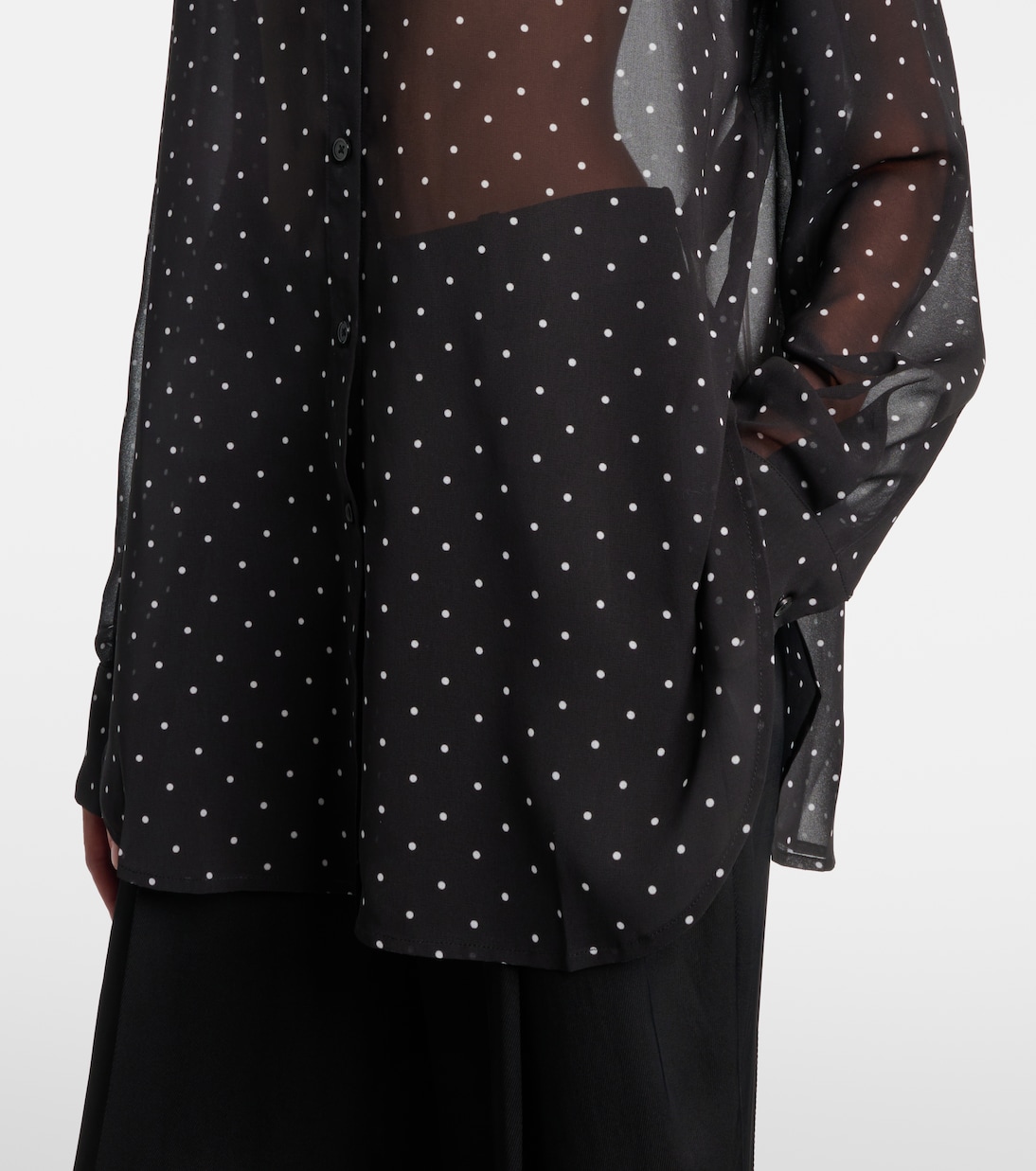 Peri polka-dot shirt | The Frankie Shop