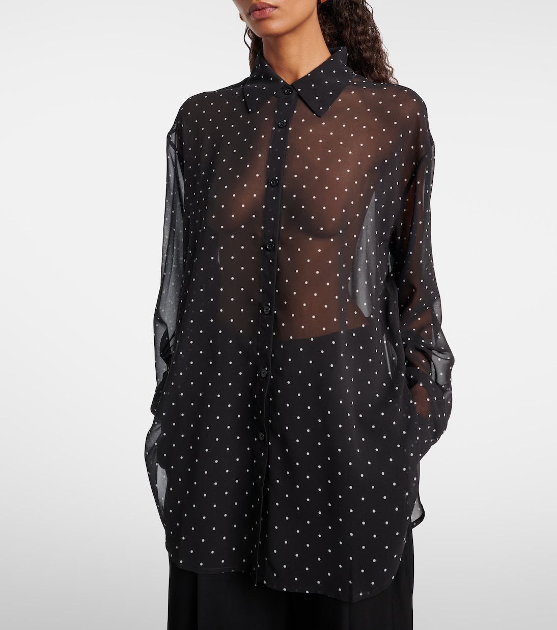 Peri polka-dot shirt | The Frankie Shop