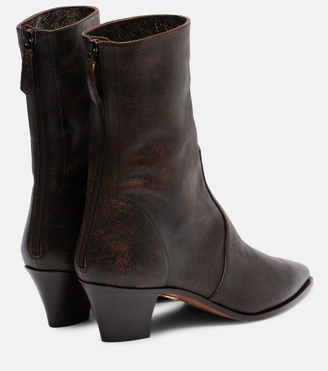 Ankle Boots Brunswick 45 aus Leder | Aquazzura