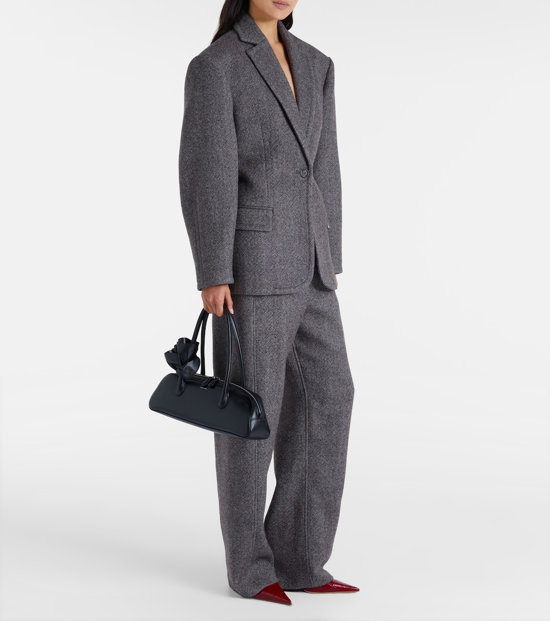 Barbara 90 크로코 이펙트 레더 펌프스 | Amina Muaddi