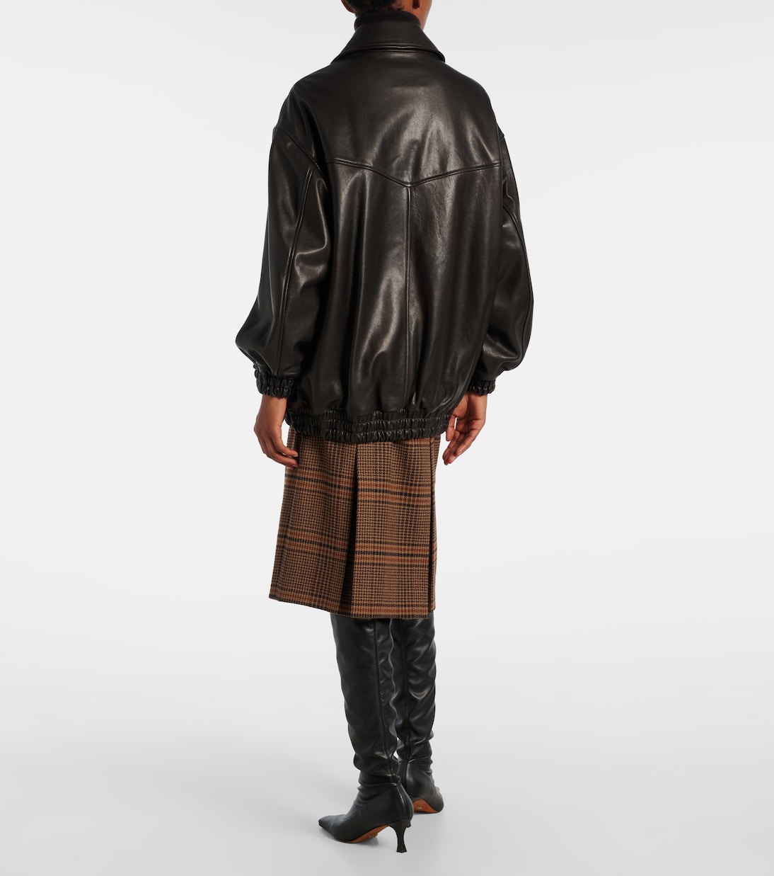 Beck leather bomber jacket | Nour Hammour