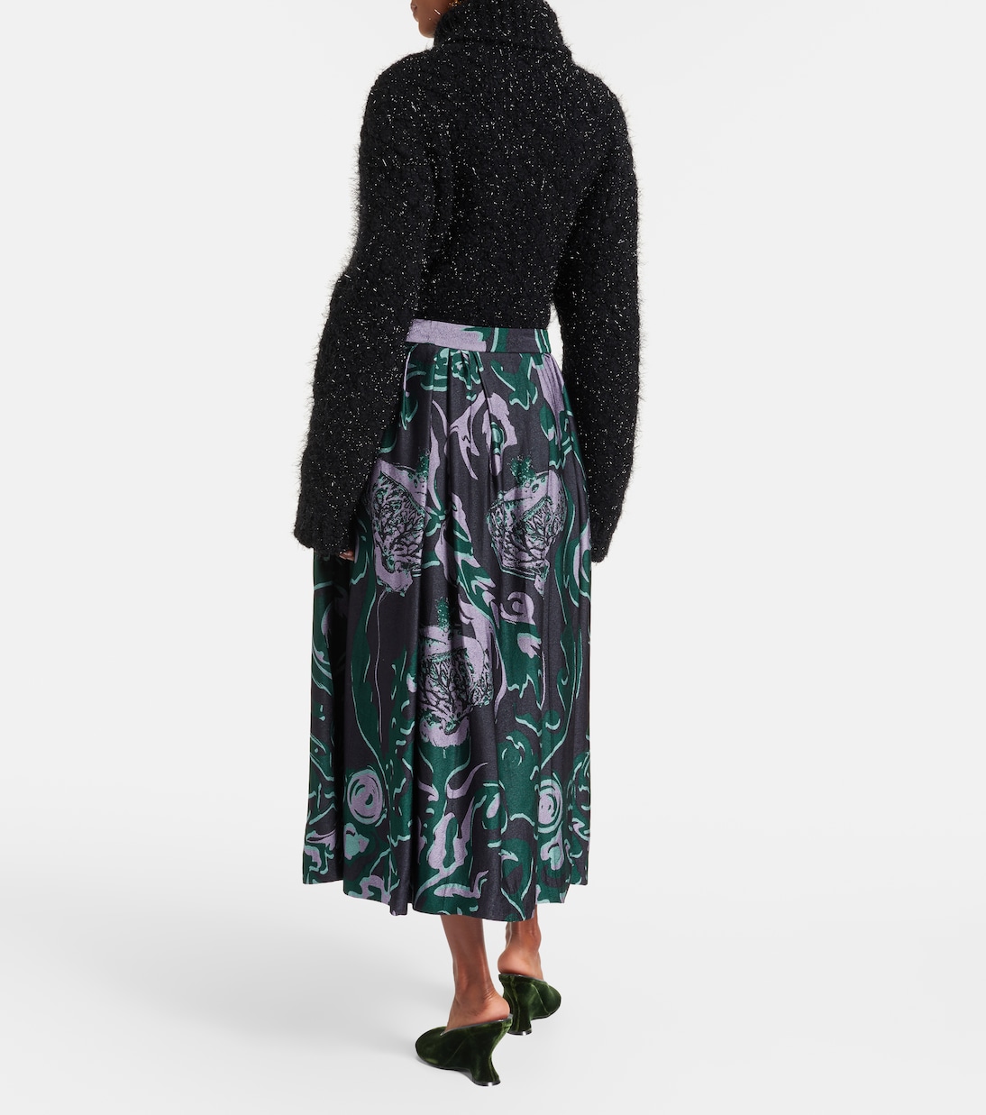 Jupe midi imprimée | Dries Van Noten