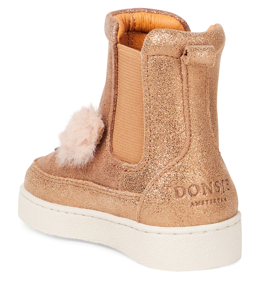 Baby Eladi glitter leather booties | Donsje
