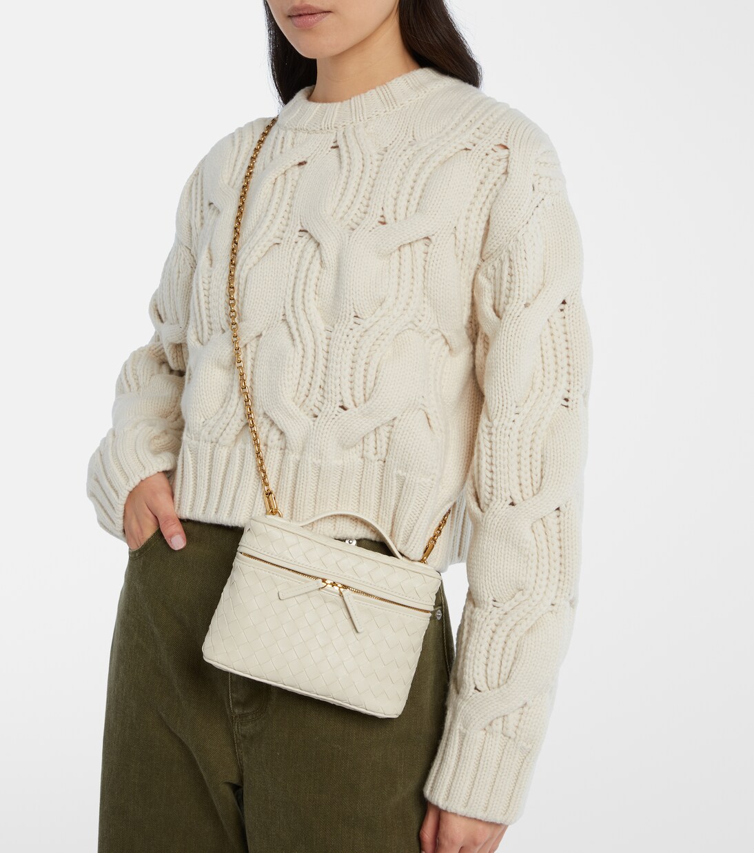 Bang Bang Intrecciato leather vanity bag | Bottega Veneta