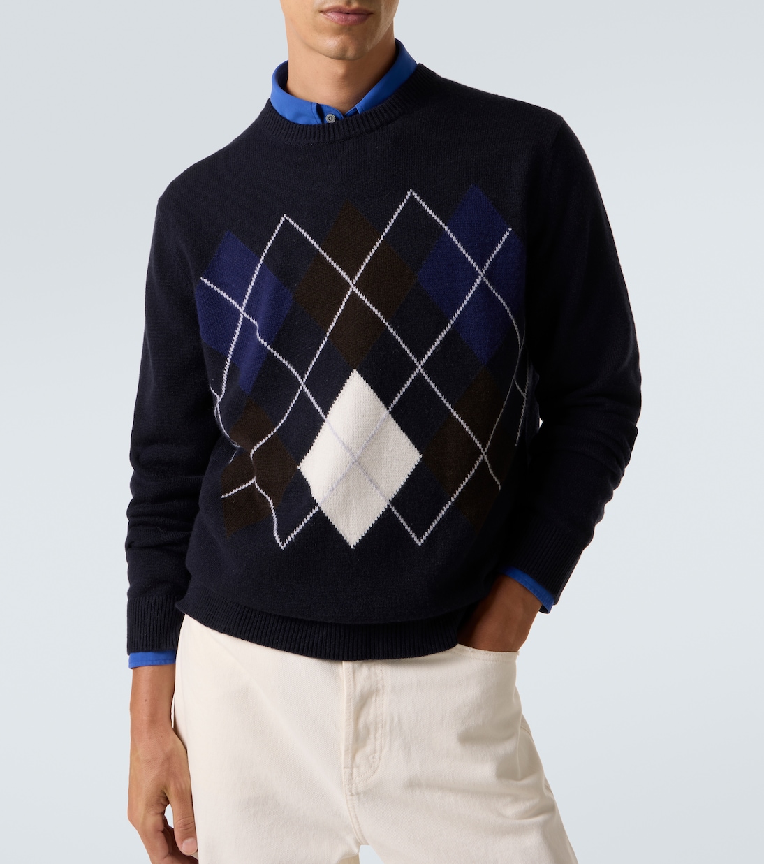 Argyle cashmere sweater | Arch4