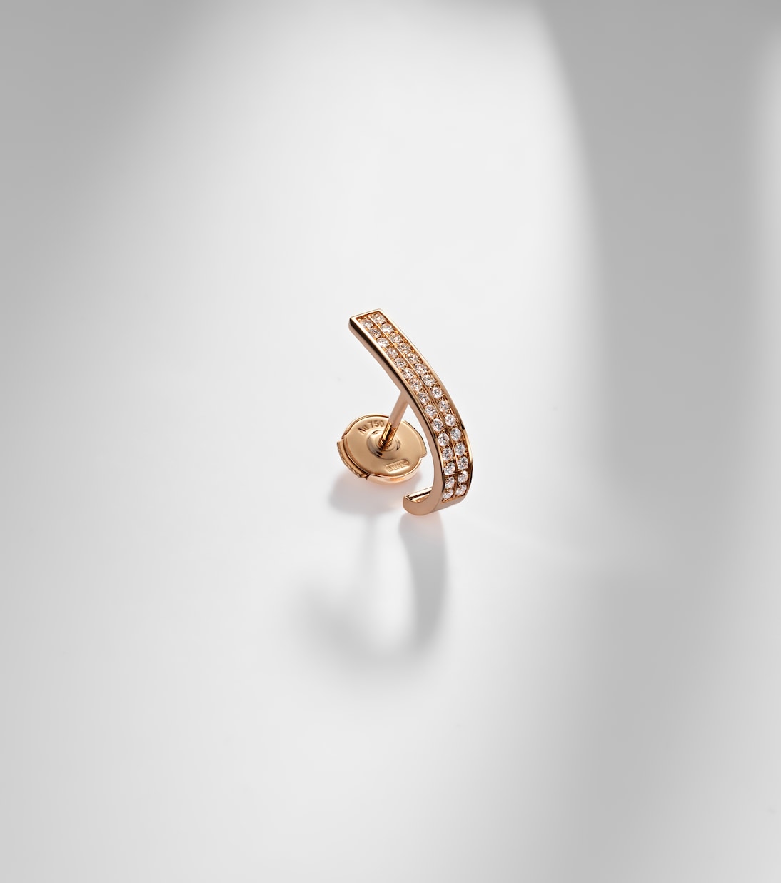 Berbere 18kt rose gold single earring with diamonds | Repossi