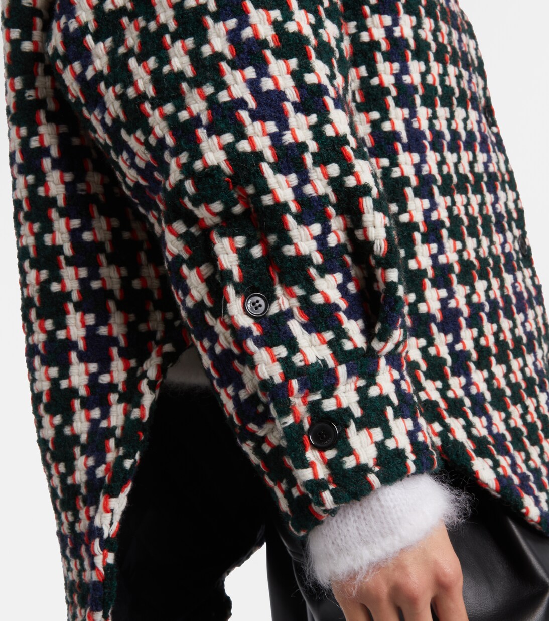 Leather-trimmed overshirt | Loewe