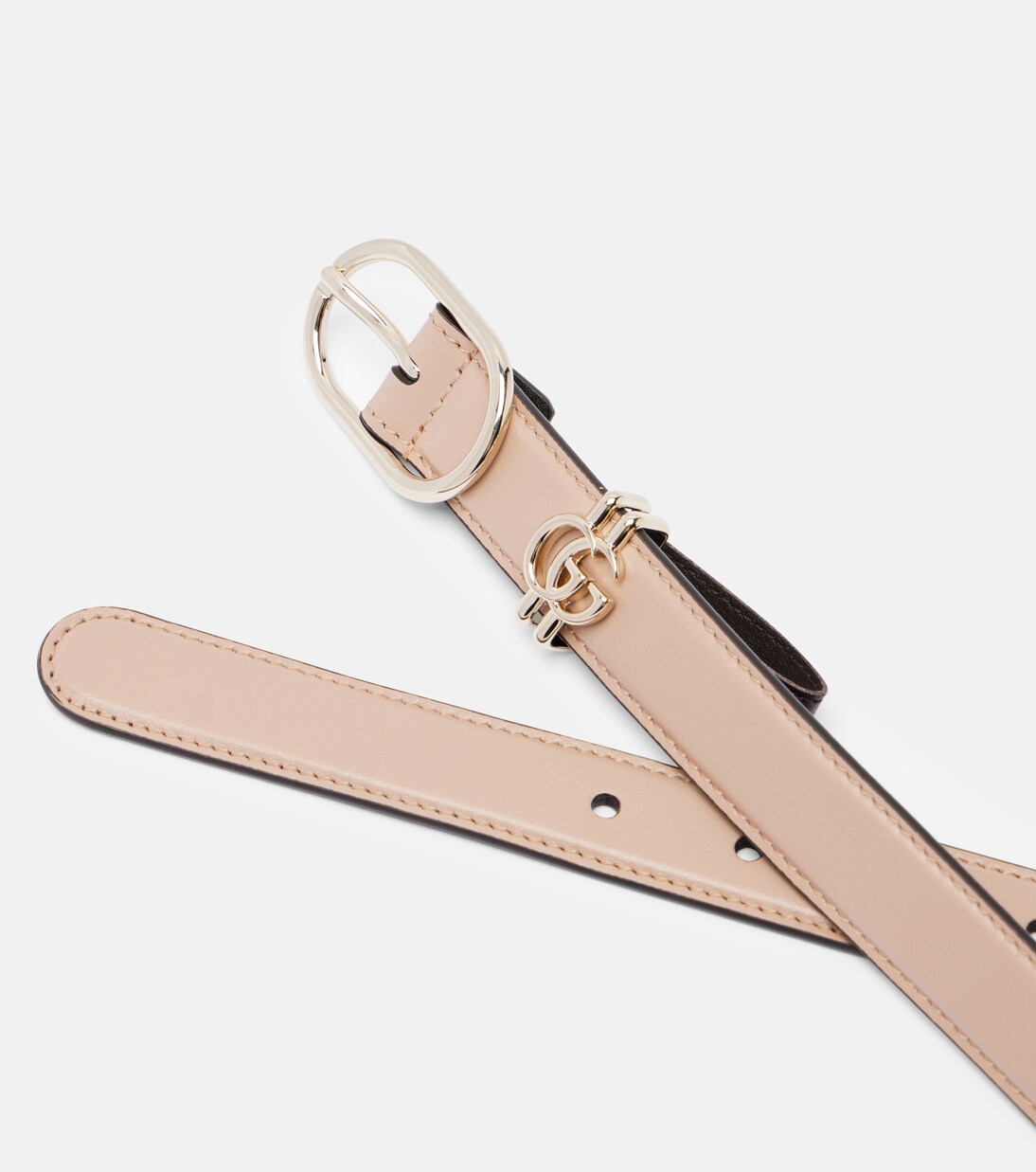 Double G leather belt | Gucci