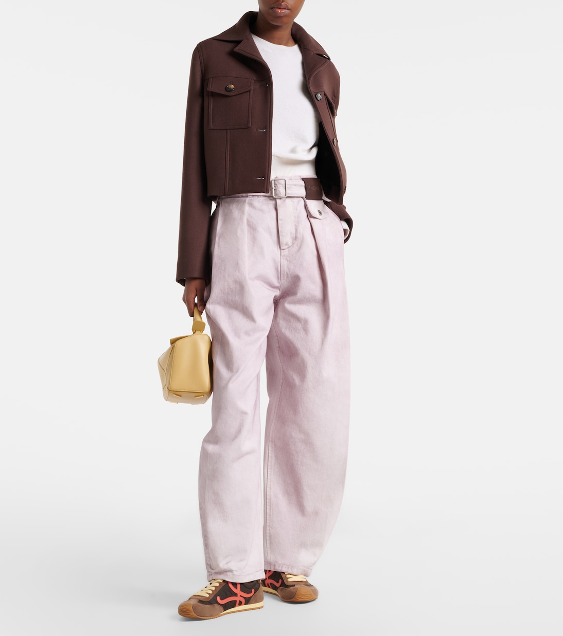 Belted wide-leg jeans  | Loewe