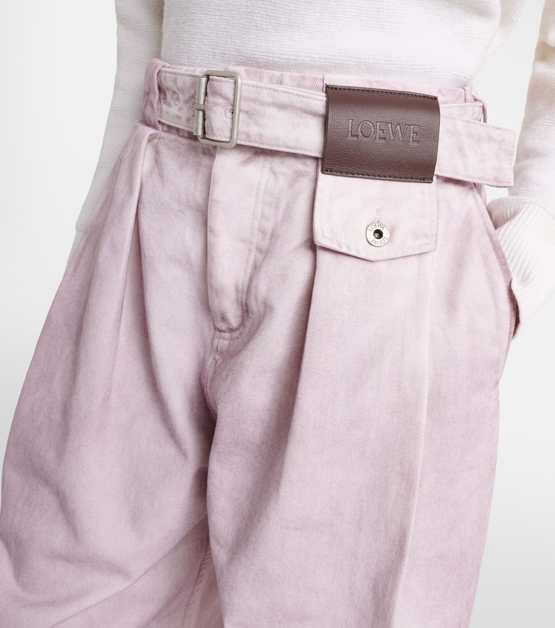Belted wide-leg jeans  | Loewe