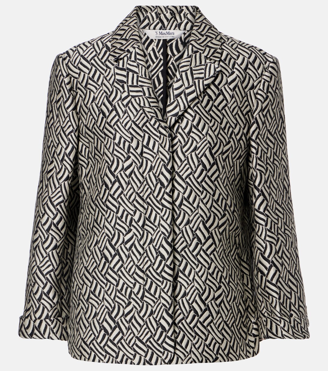 Lira cotton-blend jacquard blazer | 'S Max Mara