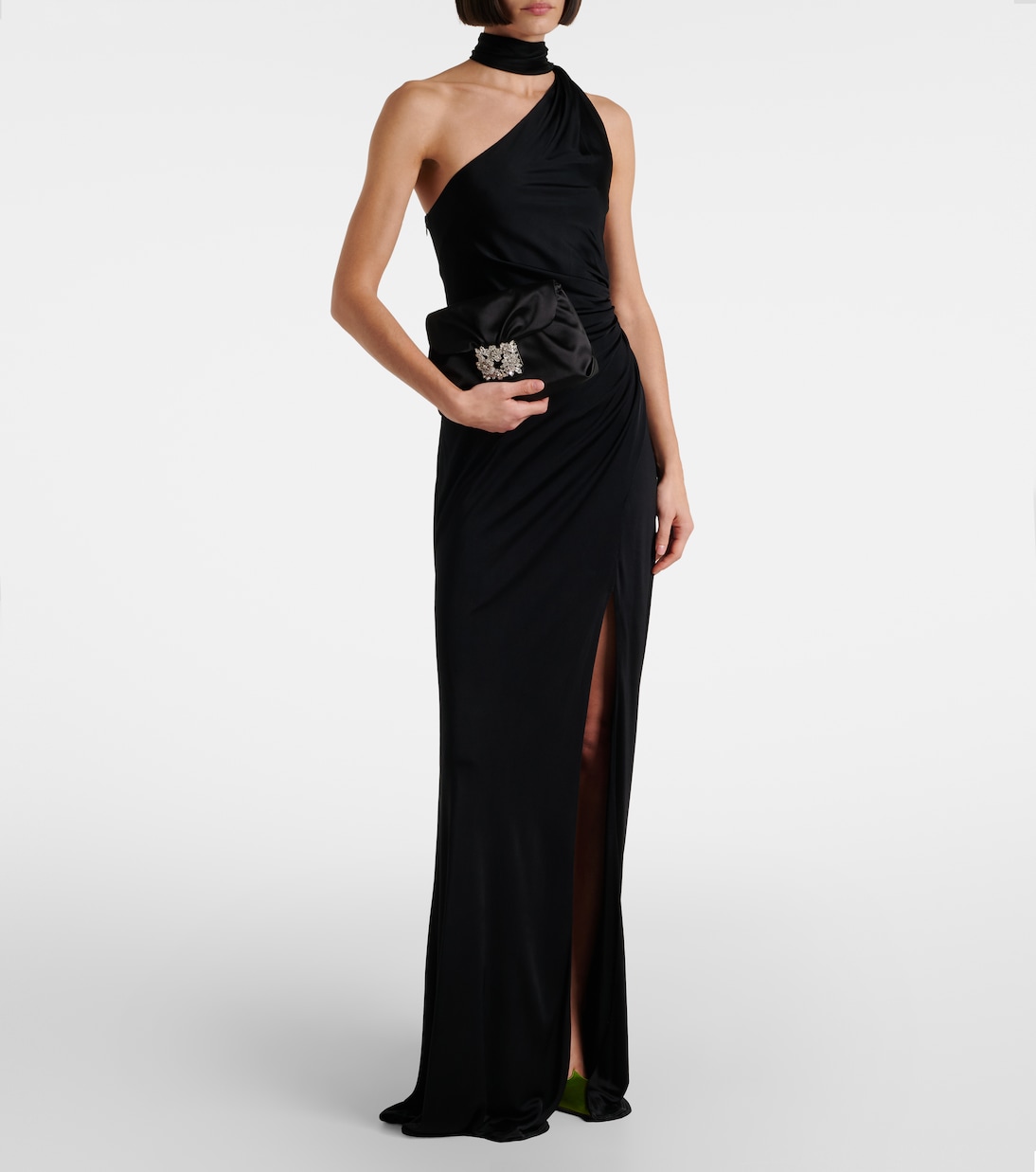 Efflorescence Mini satin clutch | Roger Vivier