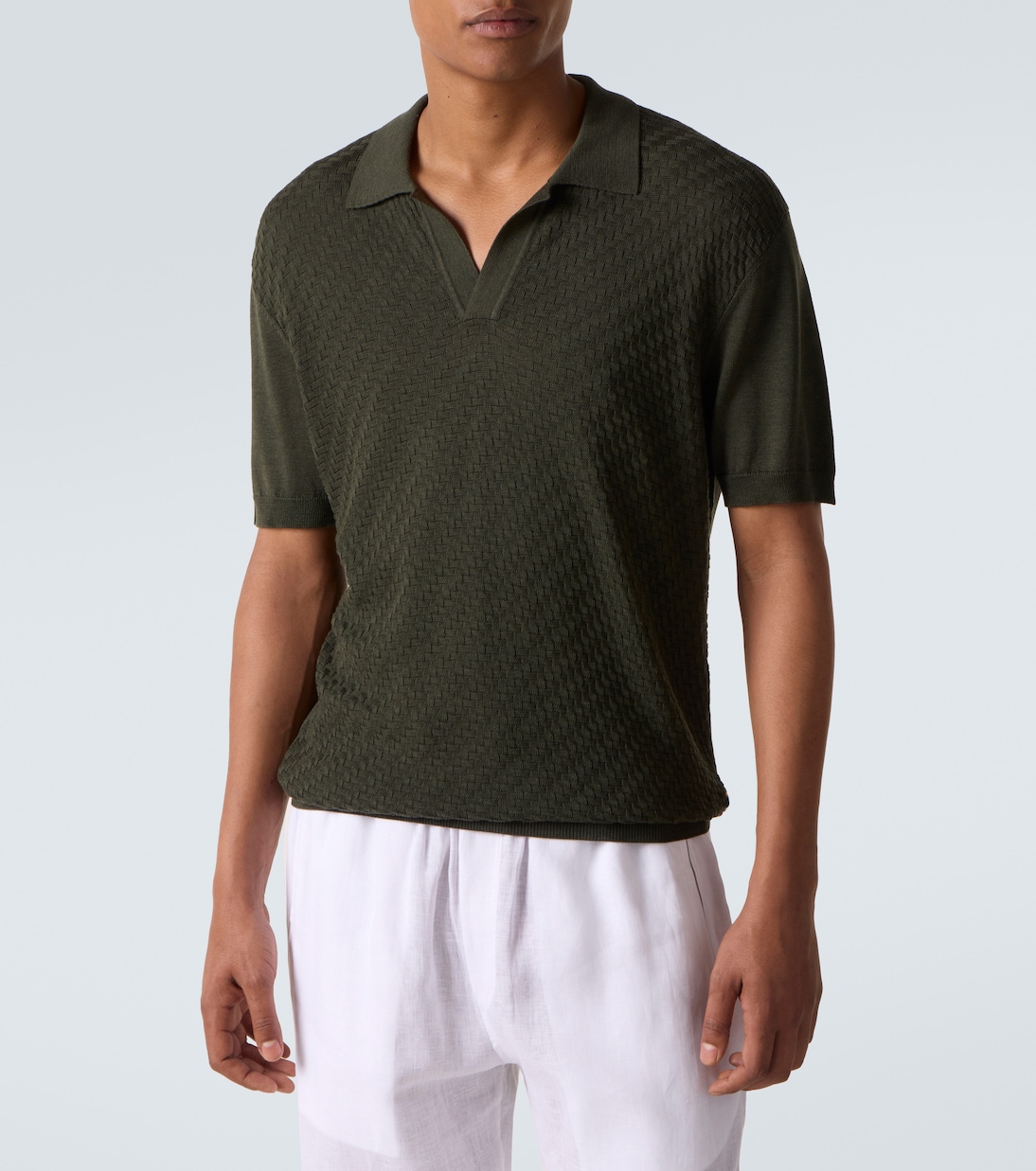 Horton silk and cotton polo shirt | Orlebar Brown