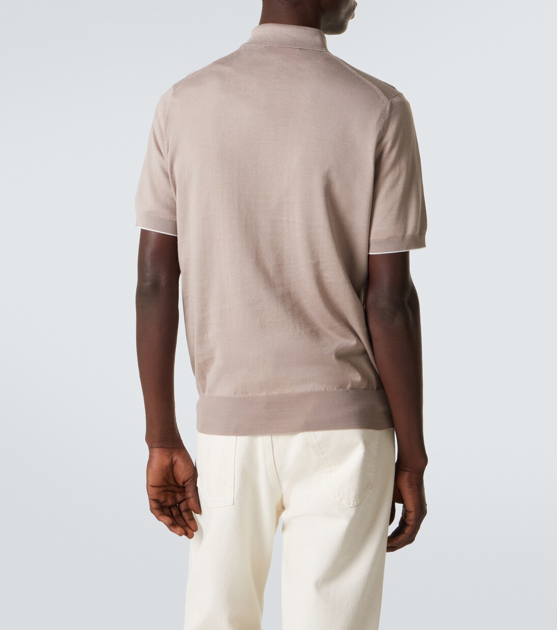 Cotton polo sweater | Brunello Cucinelli