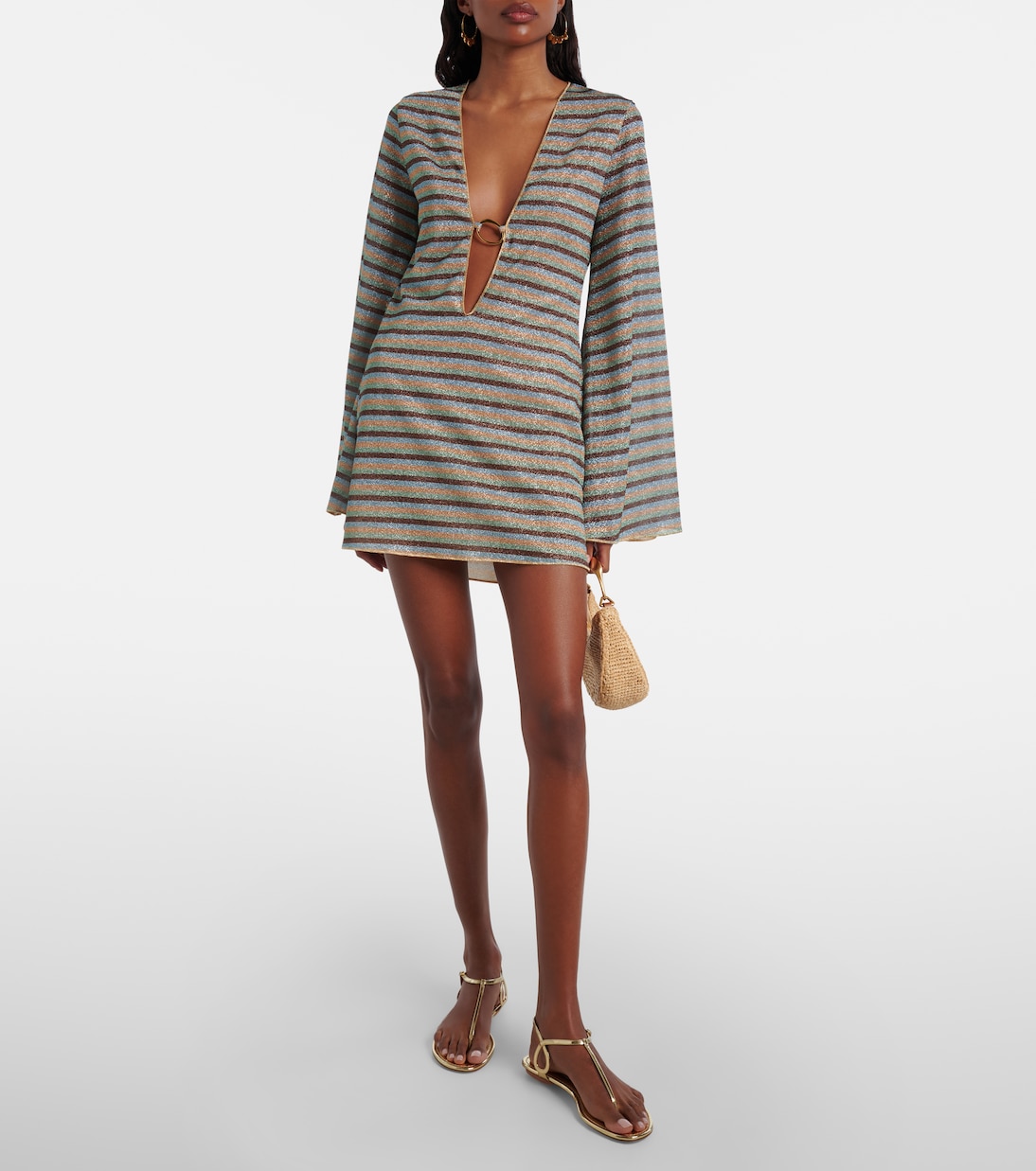 Lumière striped minidress | Oséree