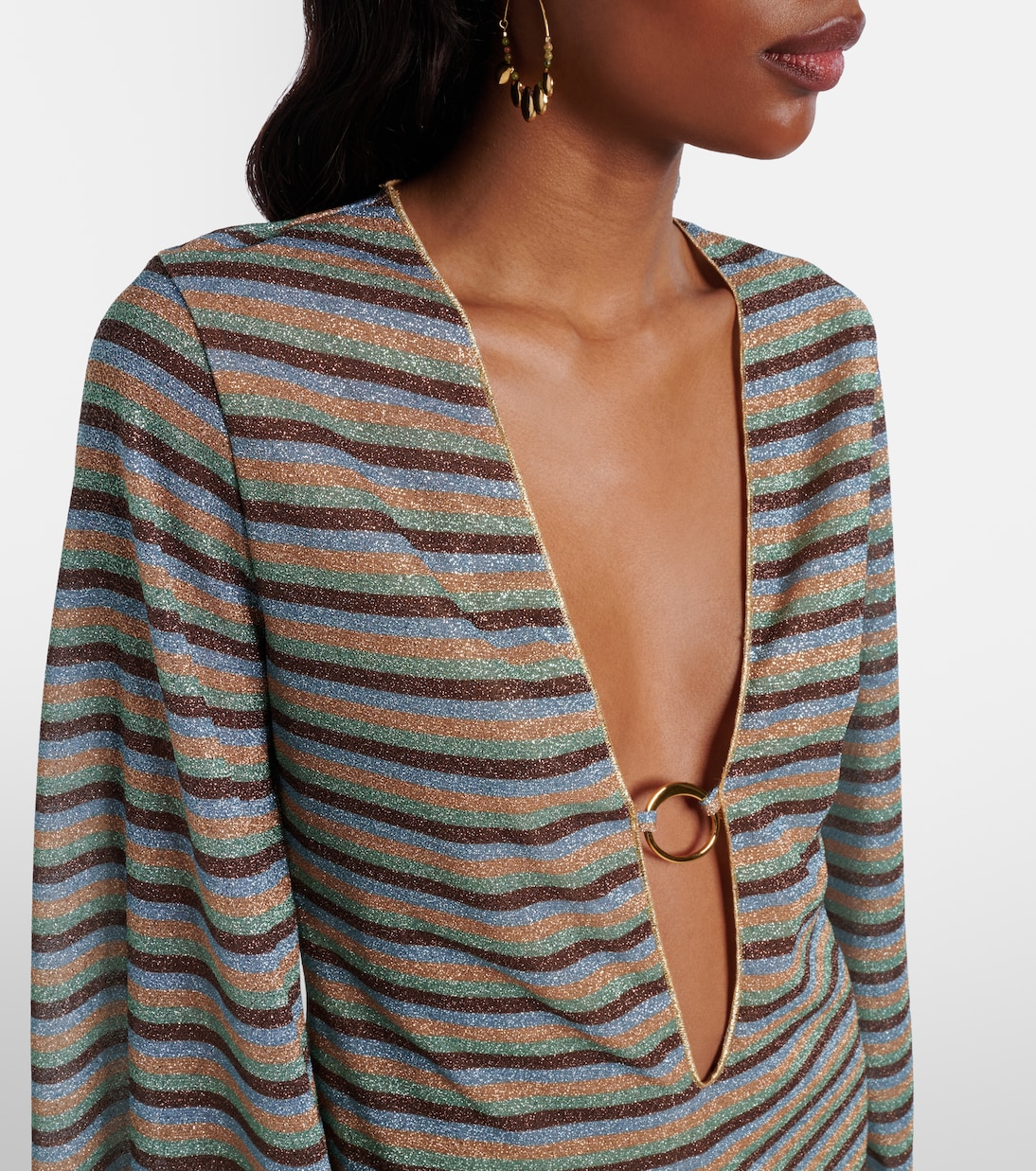 Lumière striped minidress | Oséree