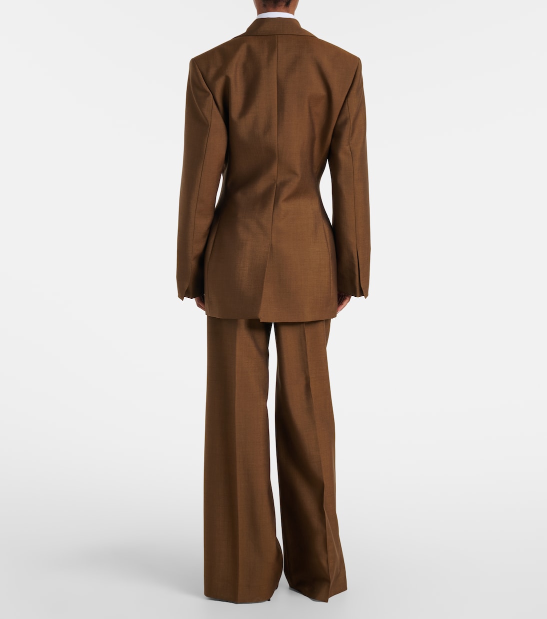 High-rise wool and mohair straight pants | Róhe